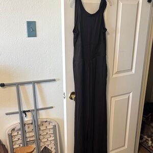 Black Sleeveless Maxi Jumpsuit